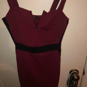 Red & Black Evening Dress